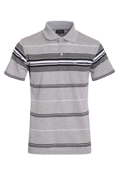 Men's Stripe Polo Shirt