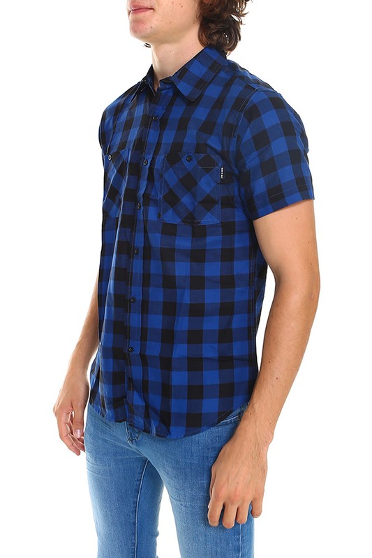 Men's Royal Blue Buffalo Plaid Shirt