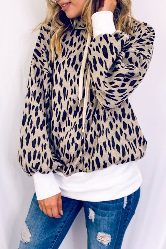 Animal Leopard Printed Casual Hoodie