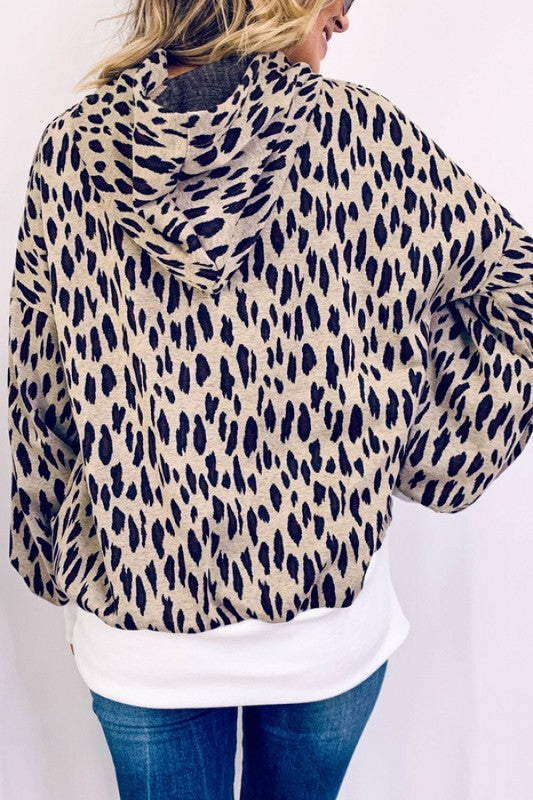 Animal Leopard Printed Casual Hoodie