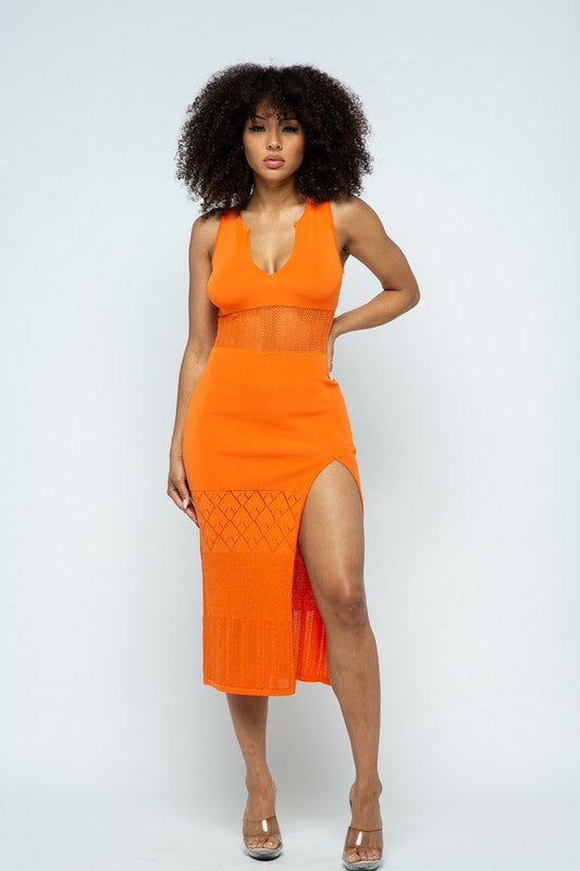 Women's Black Sleeveless Maxi Dress