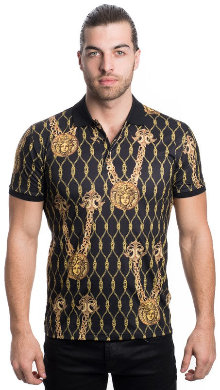Men’s Black Polo Short Sleeve Shirt