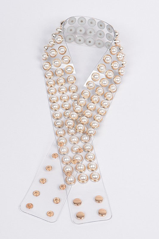 Plus Size Sash Pearl See Belt