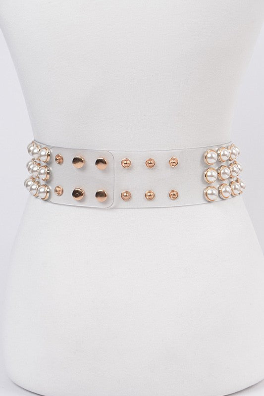 Plus Size Sash Pearl See Belt