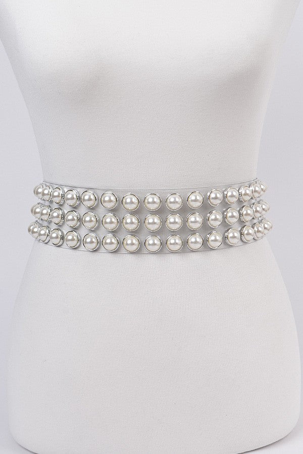 Plus Size Sash Pearl See Belt