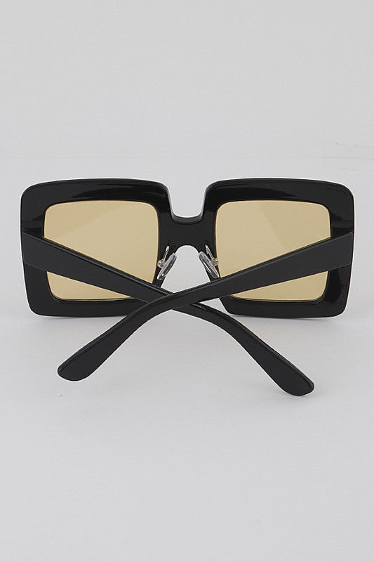 Ms. Diva Wide Frame Square Sunglasses