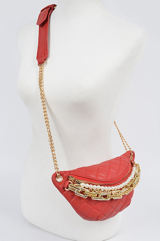 Multi Chain & Pearl Fanny Pack