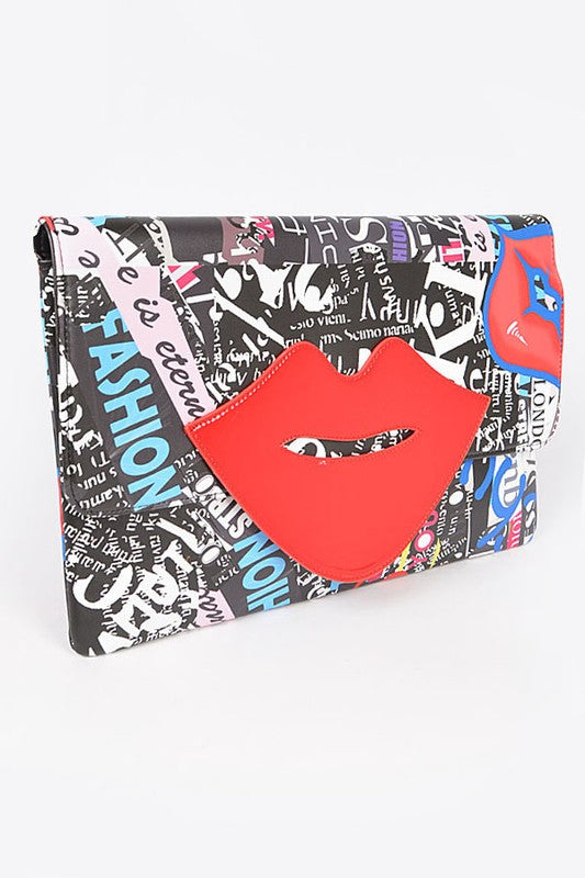 Huge Lip Point Envelope Clutch