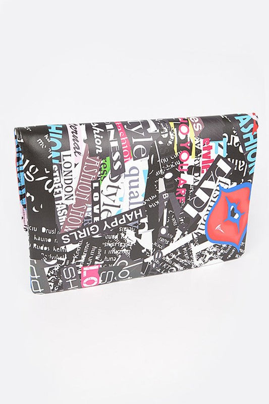 Huge Lip Point Envelope Clutch