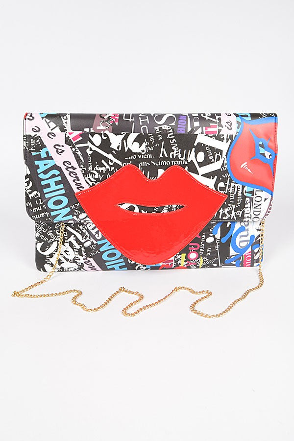 Huge Lip Point Envelope Clutch