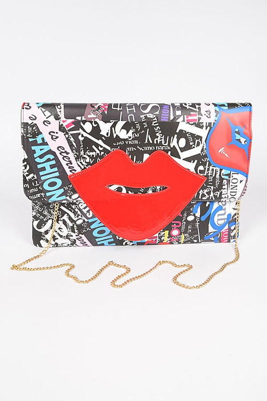 Huge Lip Point Envelope Clutch