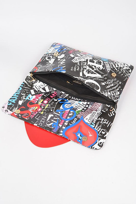 Huge Lip Point Envelope Clutch