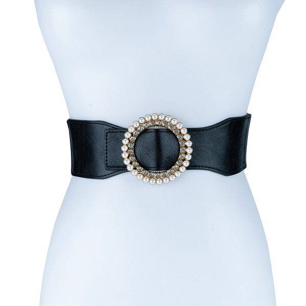 Round Rhinestone Belt