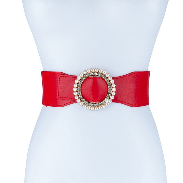 Round Rhinestone Belt