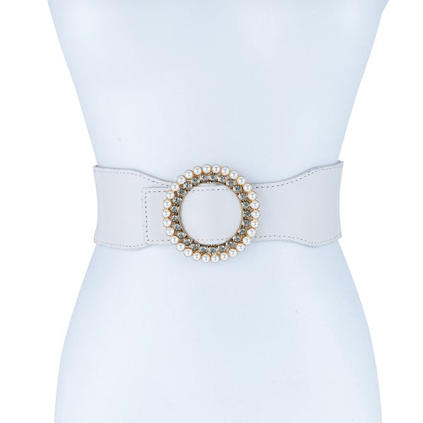 Round Rhinestone Belt