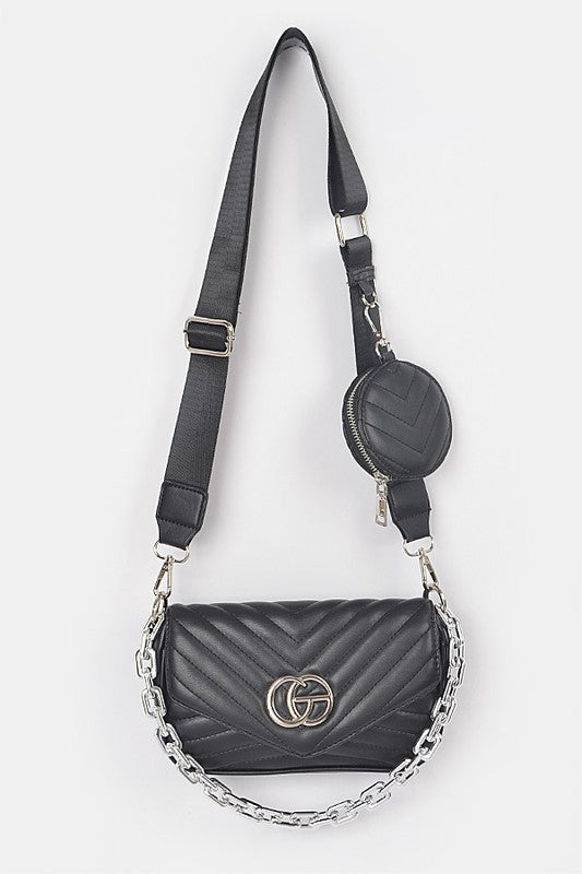 Quilted CG Crossbody Bag
