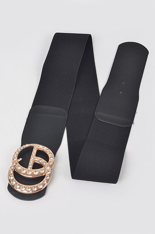 Pearl CG Buckle Plus Size Stretch Belt