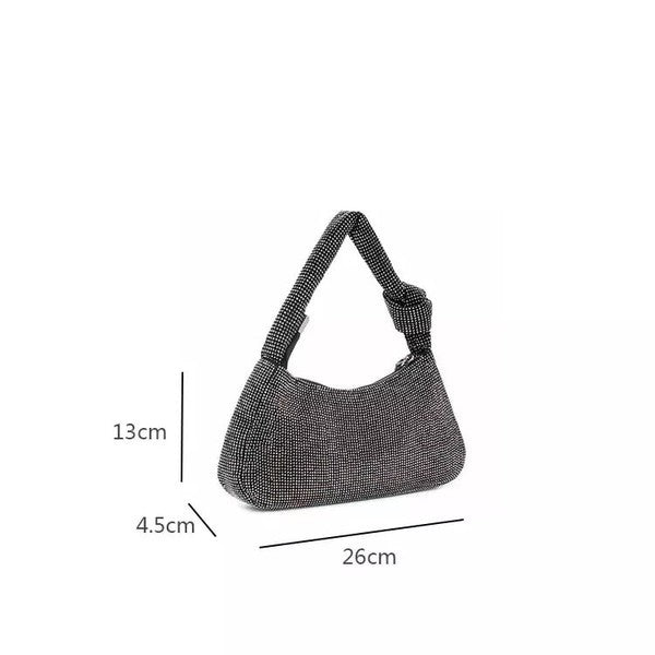 Rhinestone Simple Shoulder Purse