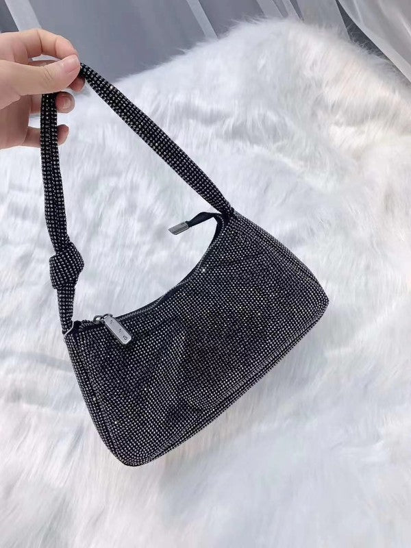 Rhinestone Simple Shoulder Purse