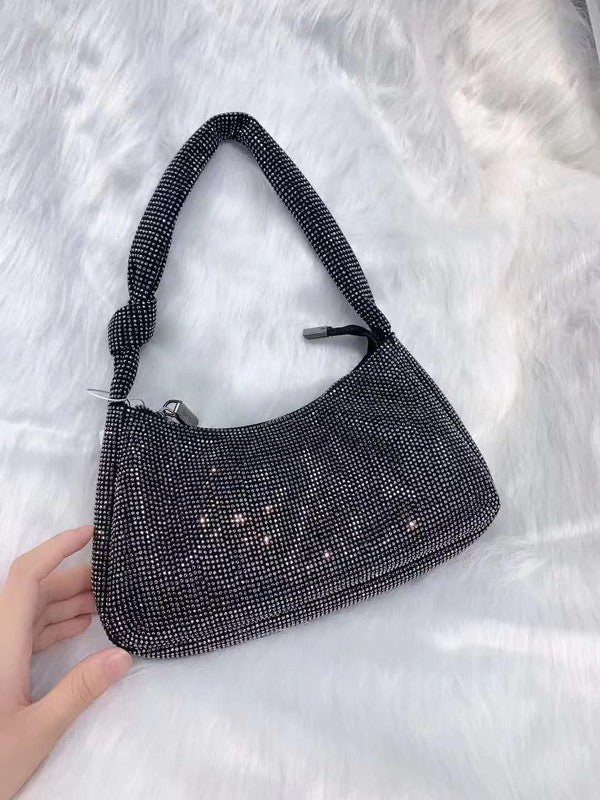Rhinestone Simple Shoulder Purse