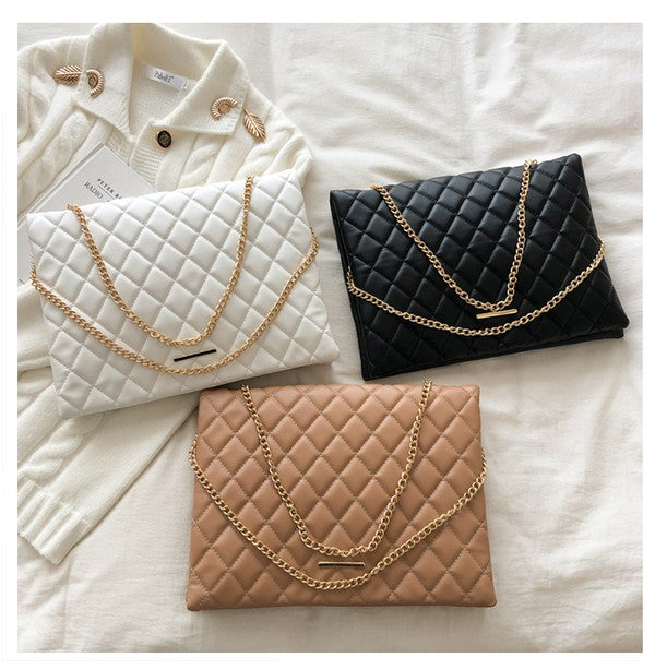 Vegan Leather Crossbody Clutch Handbag