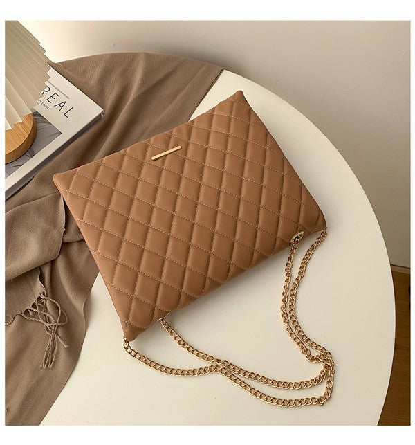 Vegan Leather Crossbody Clutch Handbag