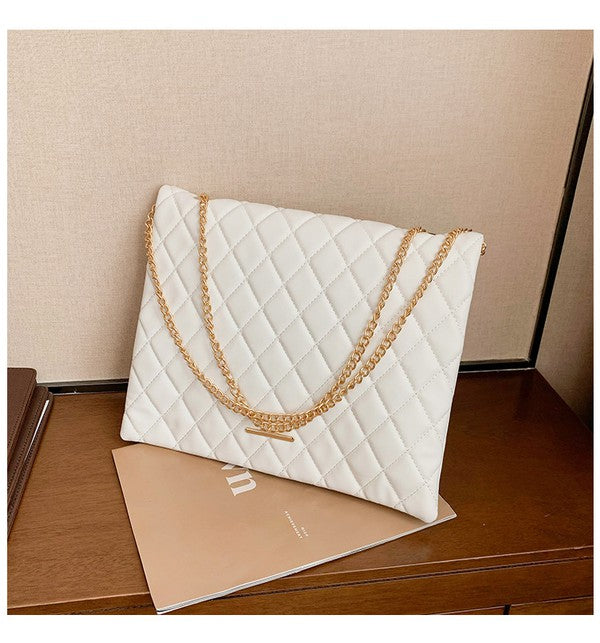 Vegan Leather Crossbody Clutch Handbag