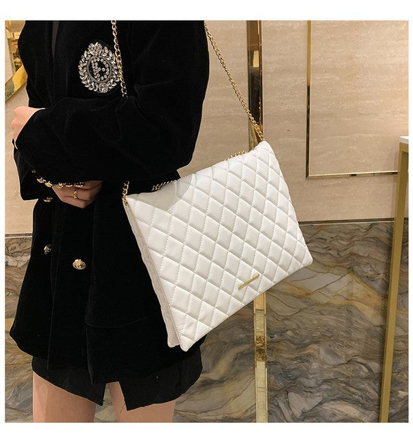Vegan Leather Crossbody Clutch Handbag