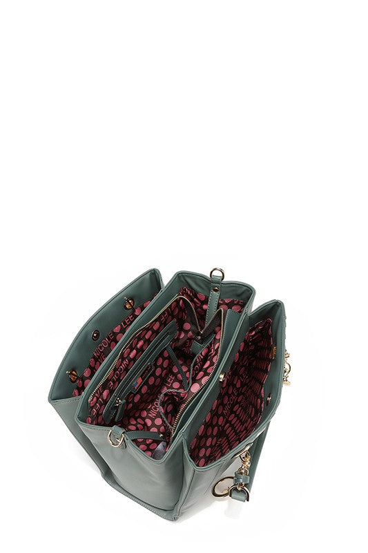 Valentina Ombre Panel Handbag