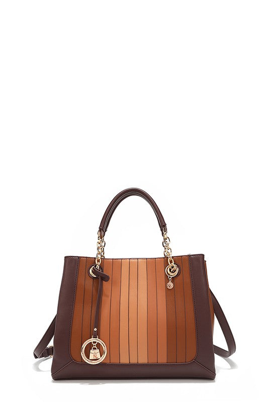 Valentina Ombre Panel Handbag