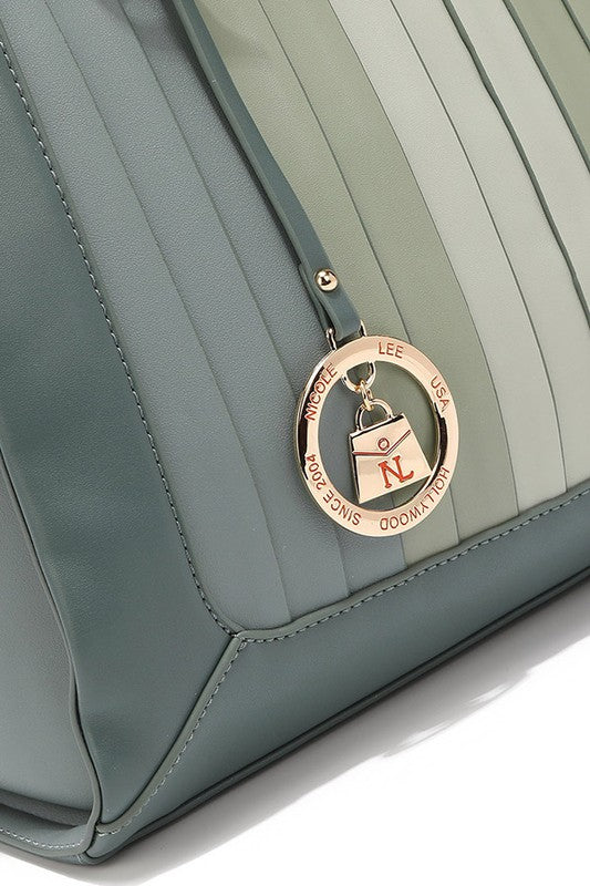 Valentina Ombre Panel Handbag