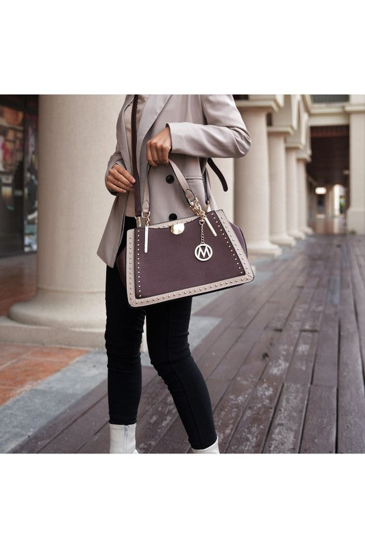 Aubrey Satchel Handbag Crossover by Mia k