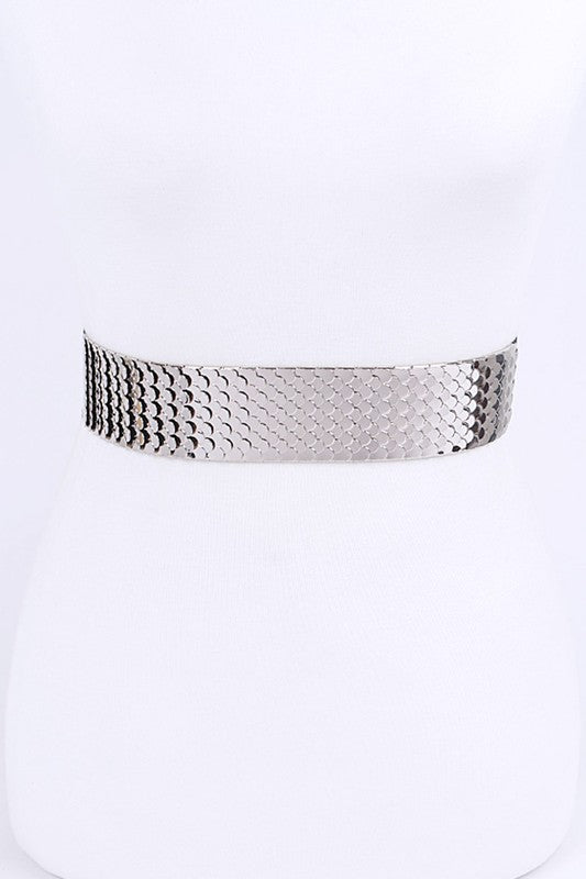 Scale Metal Iconic Elastic Belt