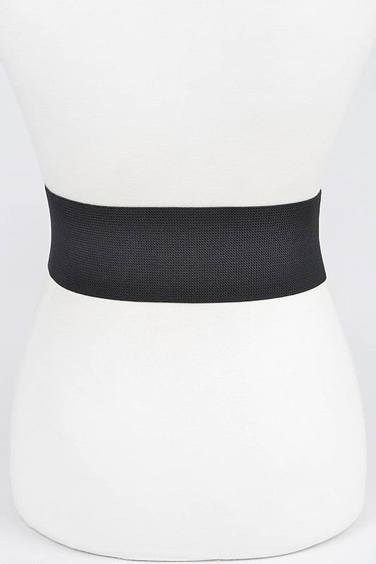 Gold Metal Lion Medallion Buckle Plus Size Belt