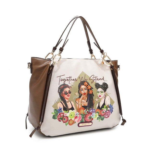 Nicole Lee Together We Stand Tote Handbag