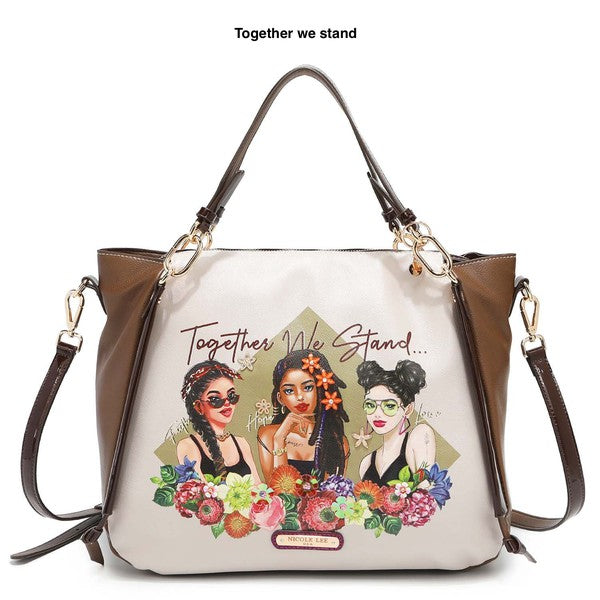 Nicole Lee Together We Stand Tote Handbag