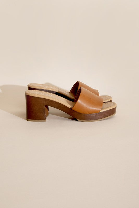 Slide Mule Heels Sandals