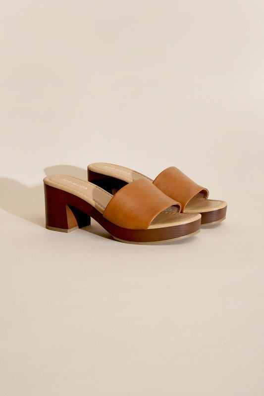 Slide Mule Heels Sandals