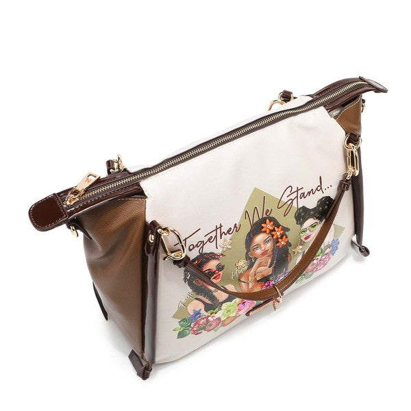 Nicole Lee Together We Stand Tote Handbag