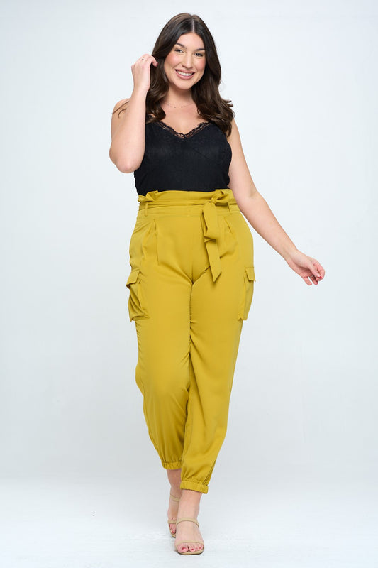Plus Size Lightweight Cargo Jumpsuit