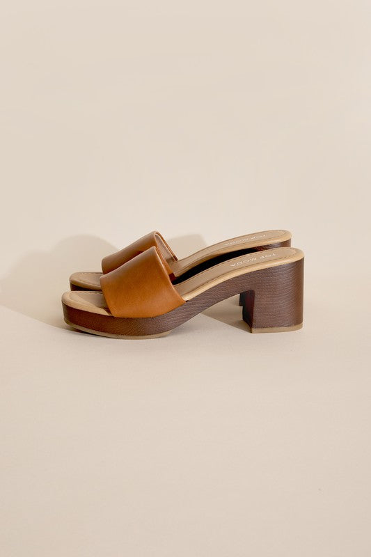 Slide Mule Heels Sandals