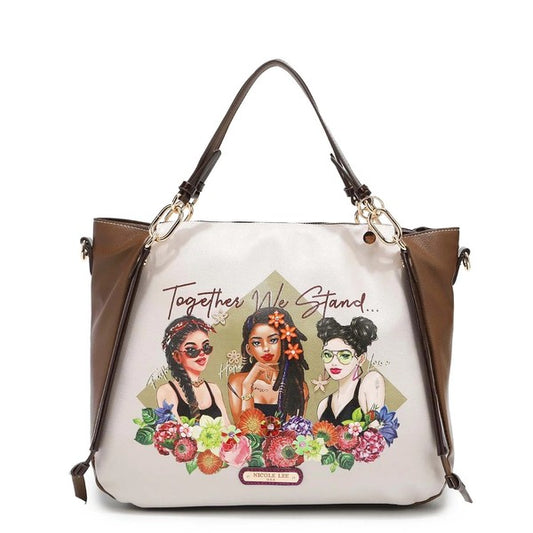 Nicole Lee Together We Stand Tote Handbag