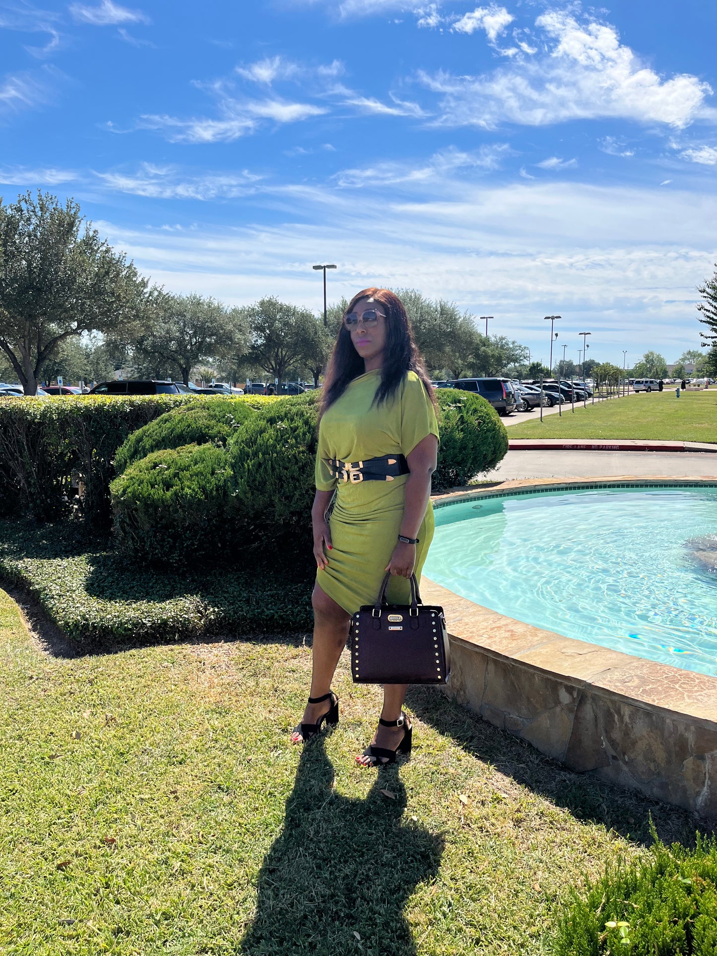 Night Out One-off Shoulder Plus Size Side Ruched Dress