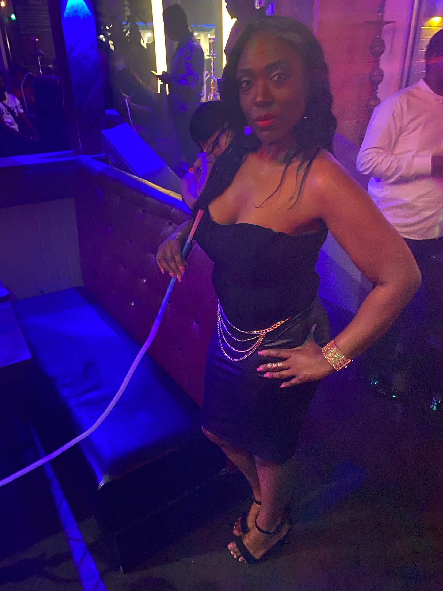 Plus Size Black Faux Leather High Waist Pencil Skirt