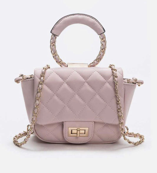 Top Handle Quilted Iconic Shoulder Bag