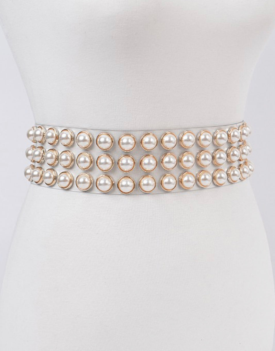 Plus Size Sash Pearl See Belt