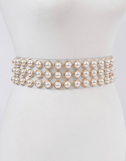 Plus Size Sash Pearl See Belt