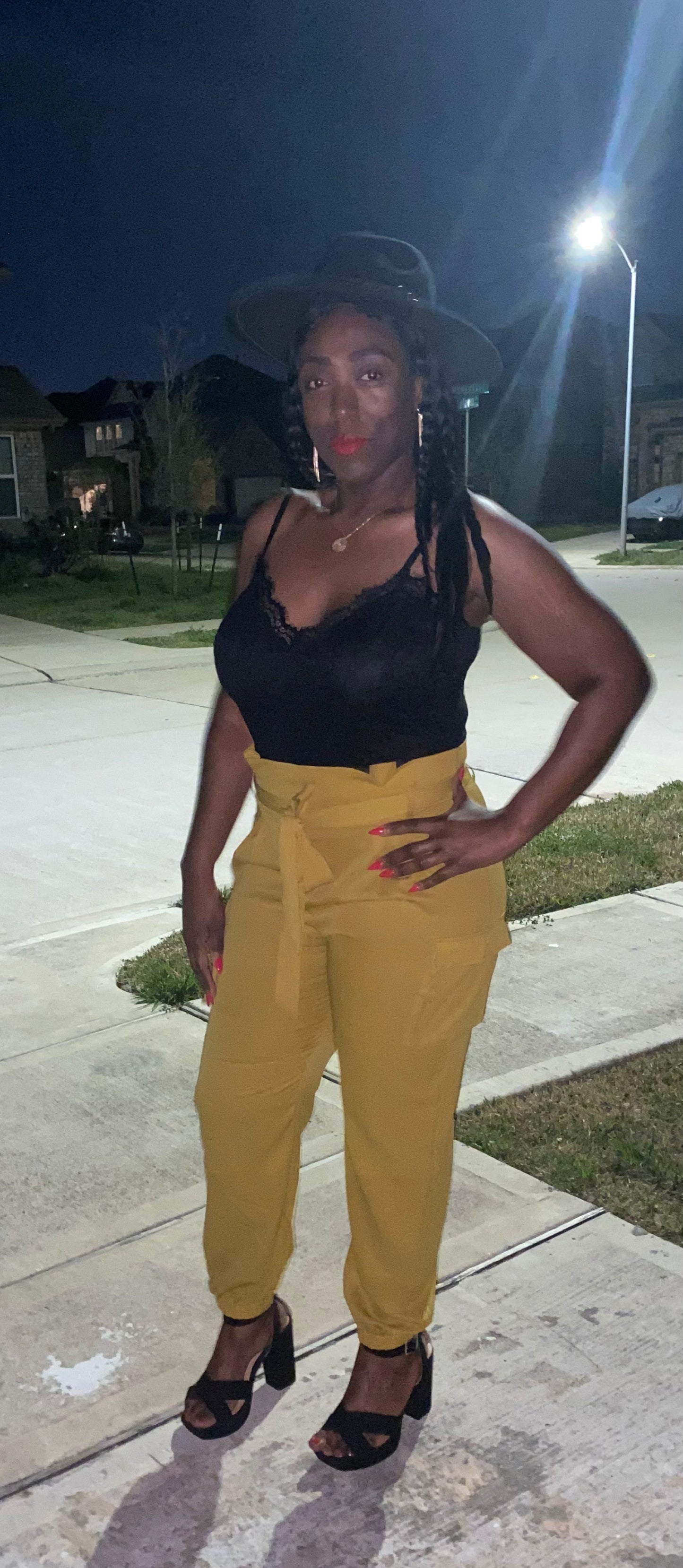 Plus Size Lightweight Cargo Jumpsuit