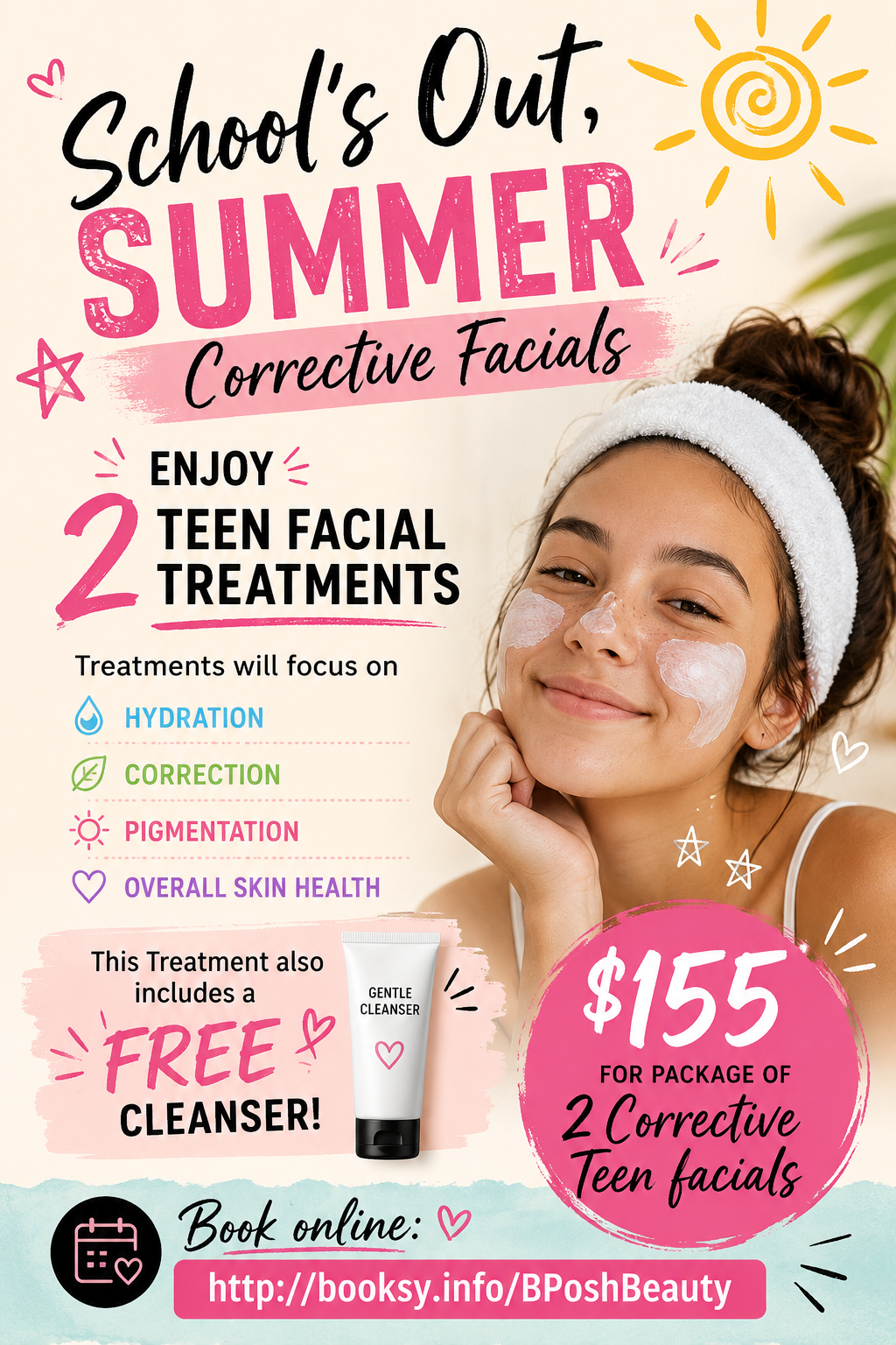 Enjoy 2 Teen Facials Treatments for $155