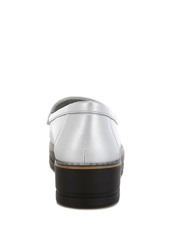 Larana Metallic Tassel Detail Loafers